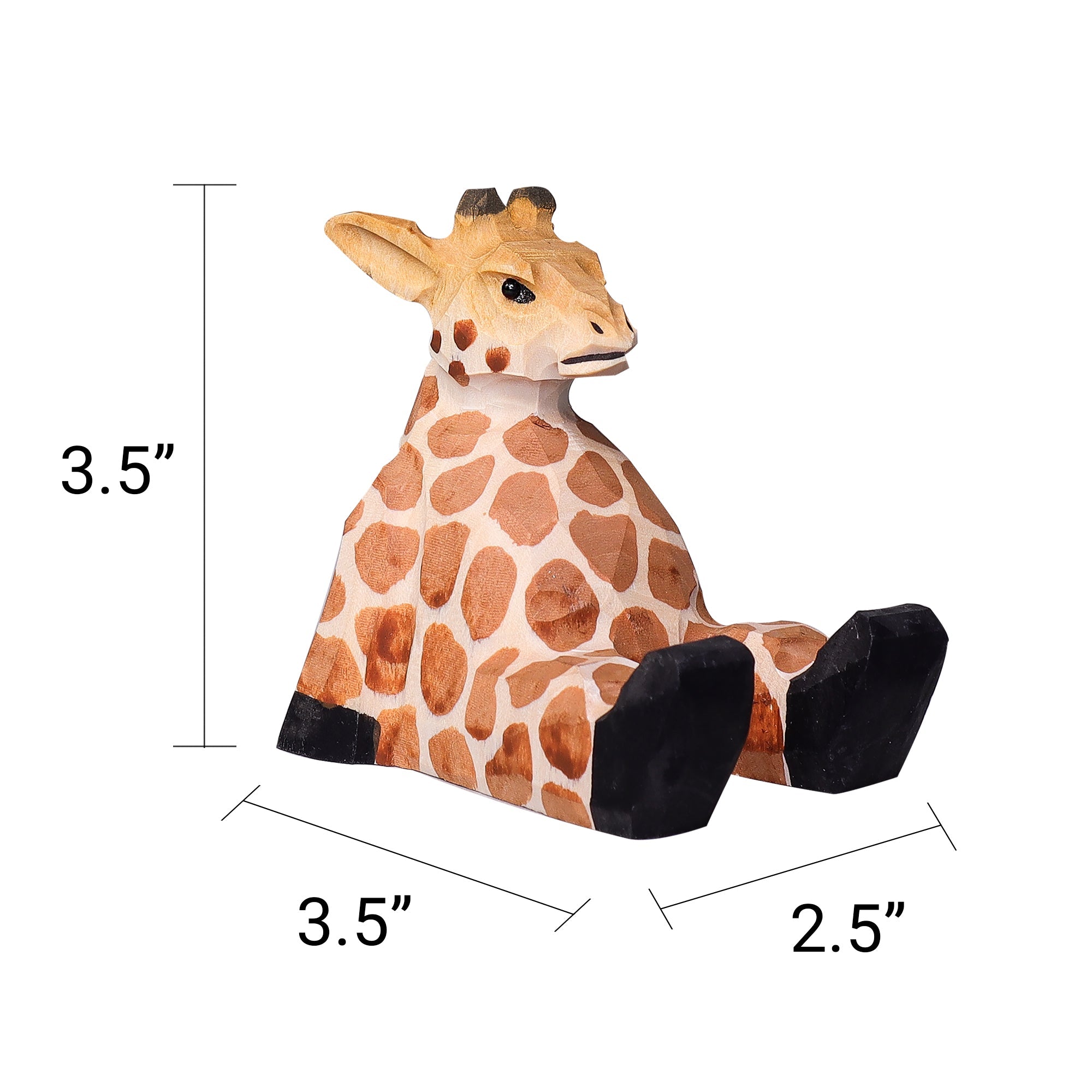 Paint Your Own Wood Carved Giraffe DIY Painting Kit