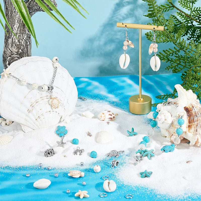 Ocean Summer Bracelet Kit Clay Beads DIY Jewelry Making