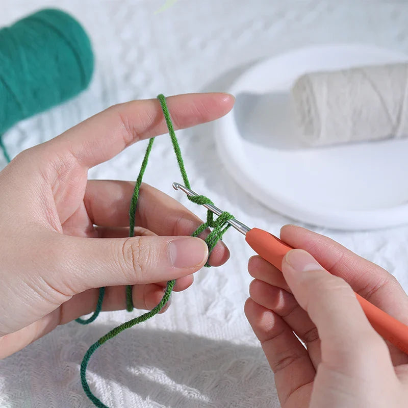 Crochet Hanging Plant Kit Easy DIY Yarn Knitting Tools