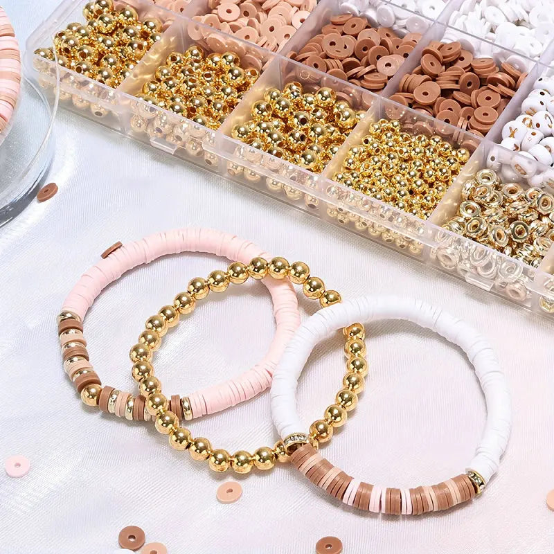 DIY Clay Beads Bracelet Kit Letter Beads Jewelry Making