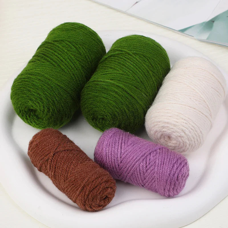 Crochet Hanging Plant Kit Easy DIY Yarn Knitting Tools