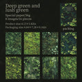 16 Sheets Nature Green Moss Theme Specialty Paper | Scrapbooking and Craft Supplies