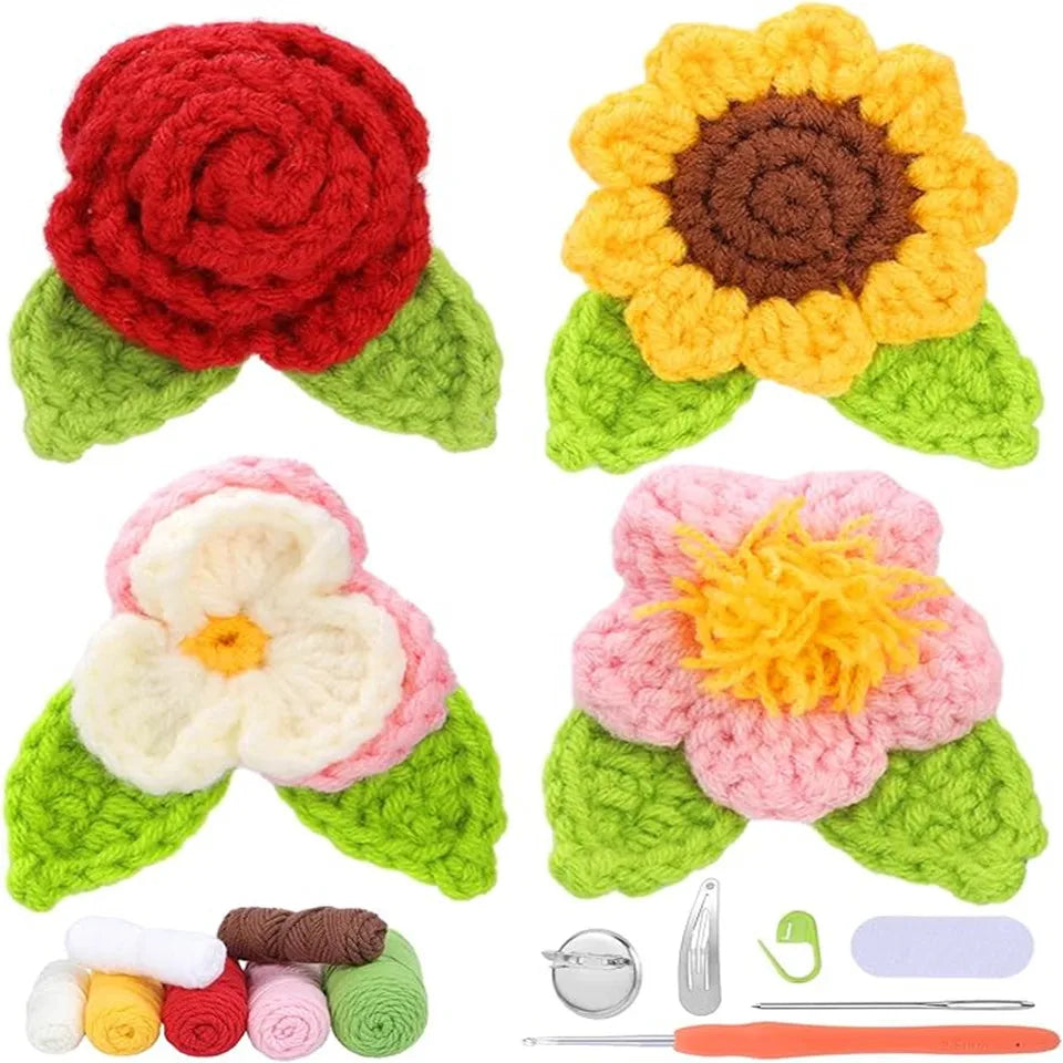 Beginner Crochet Kit Complete Supplies Video Tutorial DIY Craft