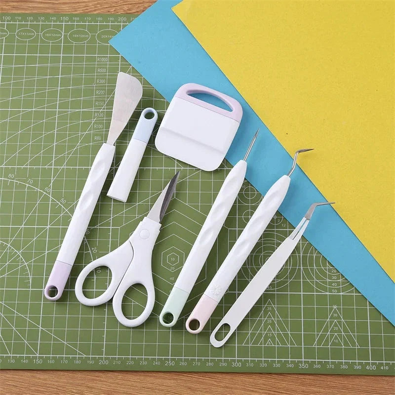6pcs Craft Vinyl Weeding Tools Set - DIY Silhouette & Carving Kit for Cricut Makers