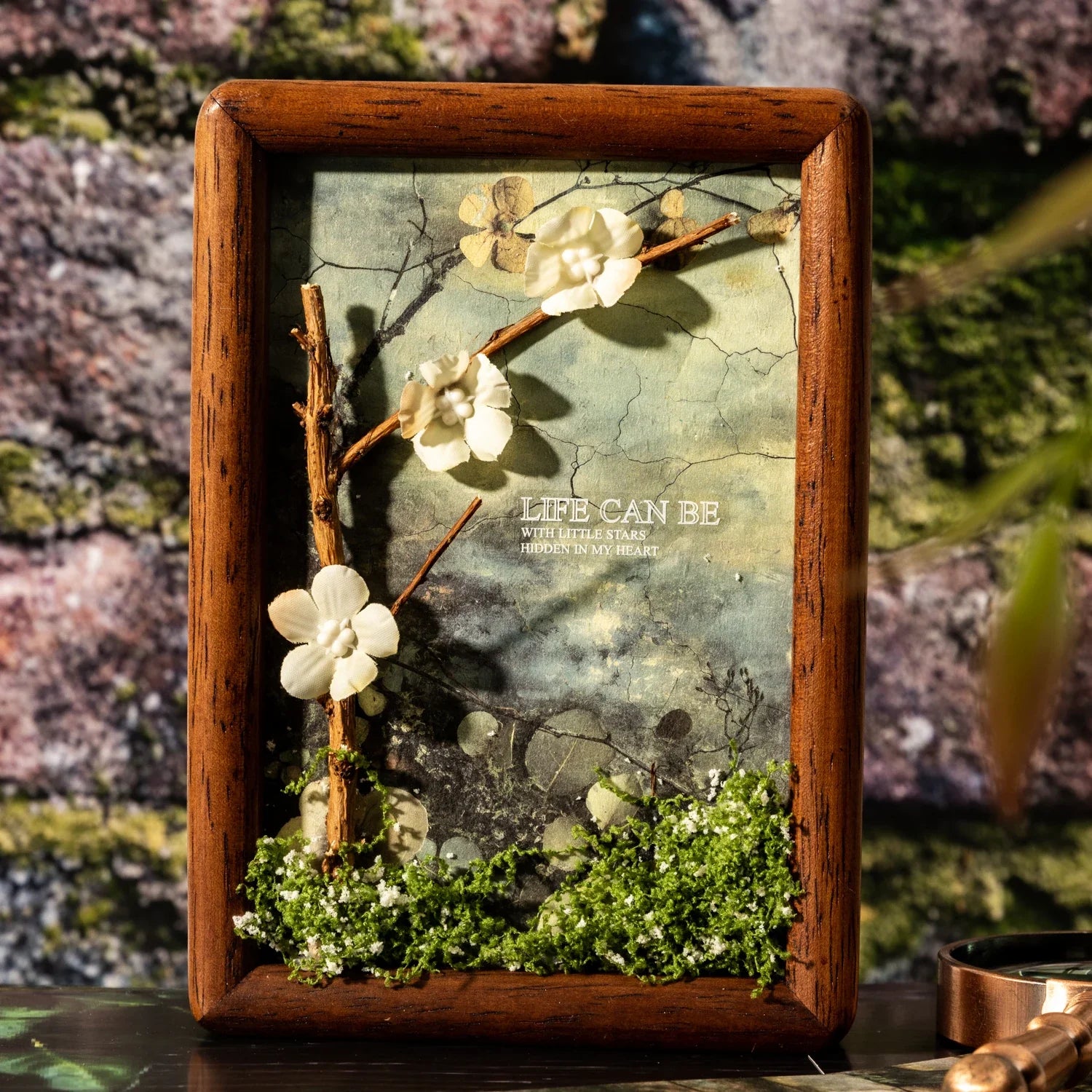 16 Sheets Nature Green Moss Theme Specialty Paper | Scrapbooking and Craft Supplies